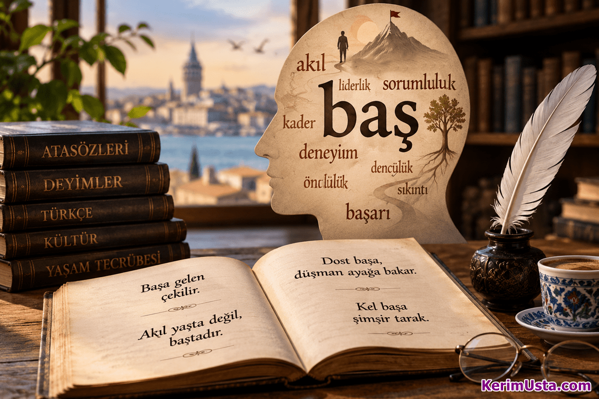 Baş Kelimesiyle Kurulan Atasözleri ve Deyimler - KerimUsta Baş Kelimesiyle Kurulan Atasözleri ve Deyimler